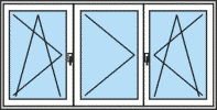 obrázek - trojkřídlové okno